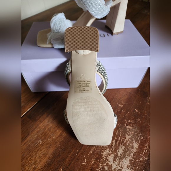 Madden Girl Rhinestone Block Heel Sandals - Picture 7 of 12